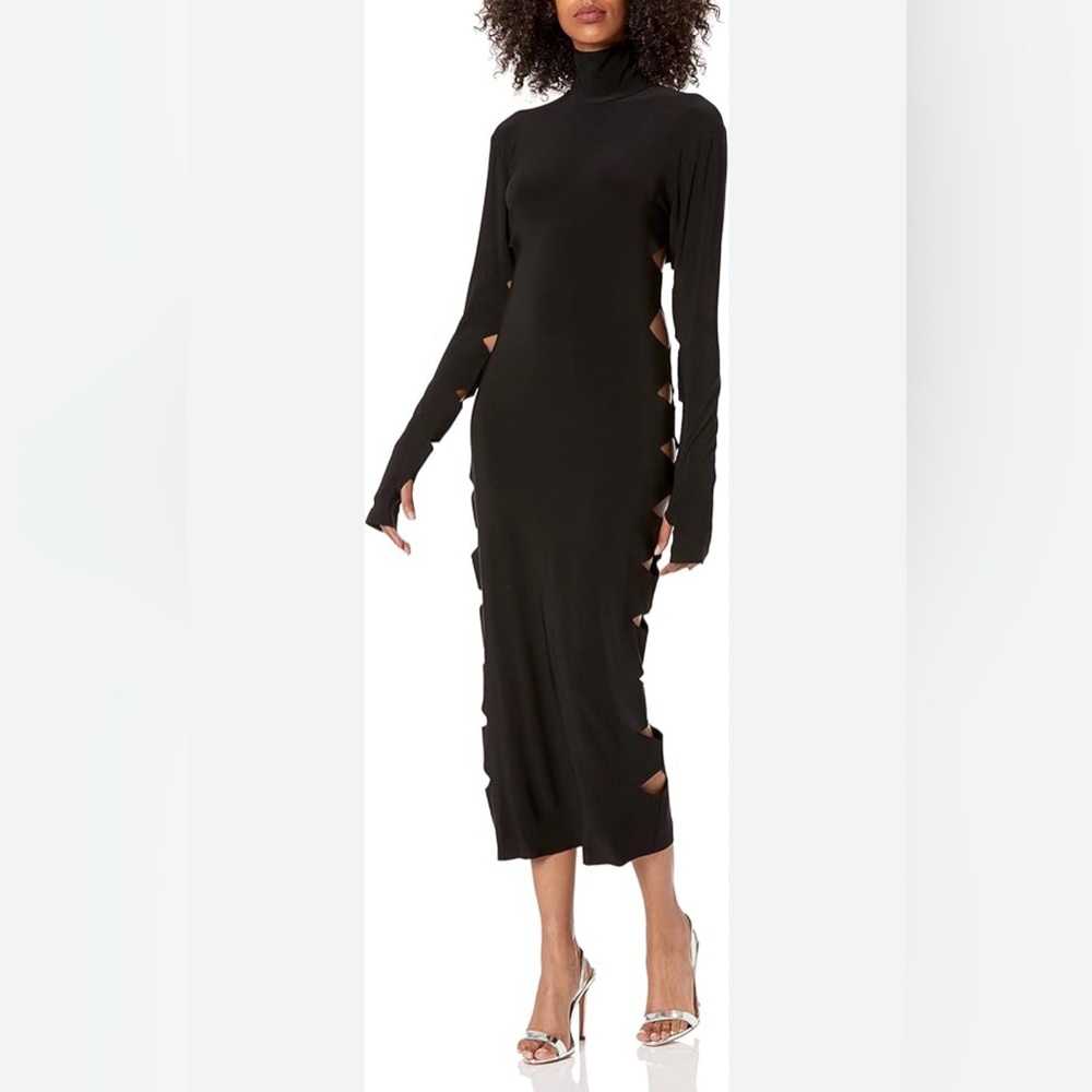 Nwt Norma kamali alligator cutout dress